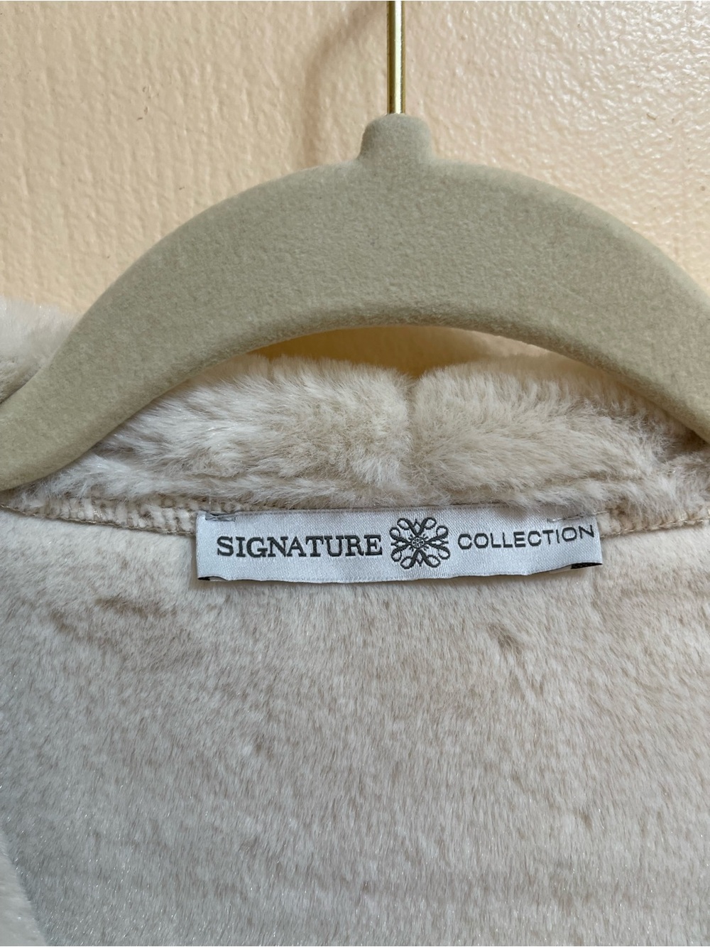 Faux Suede Coat with Faux Fur Trim Avon Signature Collection XL Super Soft - Picture 6 of 10